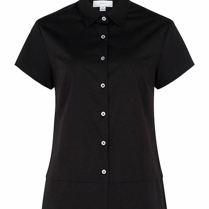 NNT Womens Stretch Cotton Blend Cap Sleeve Formal Shirt Comfy Business CATU2K-KarWorkwear