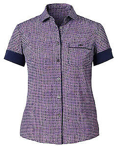 NNT Womens Pixel Print S/S Action Back Shirt Collared Button Shirt CAT9S2-KarWorkwear