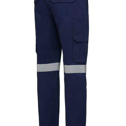 Mens Hard Yakka Gen Y Cargo Cotton Drill Pants Safety Taped Heavy Duty Y02750-KarWorkwear