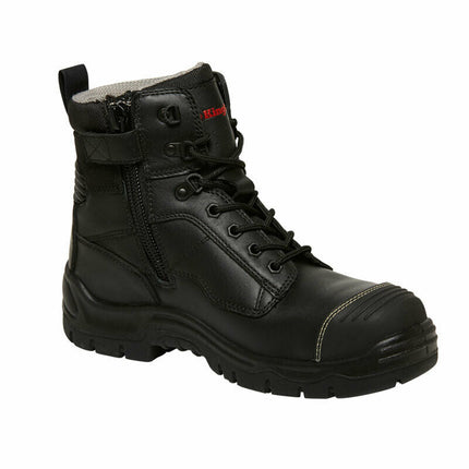 KingGee Mens Phoenix 6Z Side UP Work Safety Boots Nubuck Leather Comfy K27890-KarWorkwear