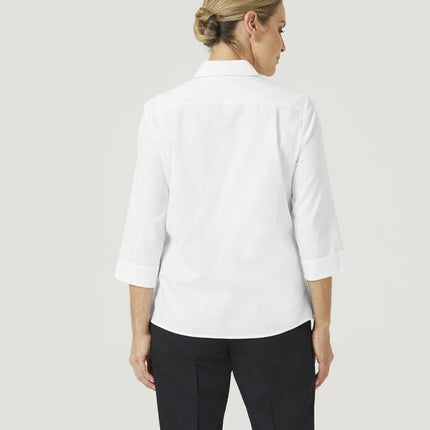 NNT Womens Formal Stretch Twill 3/4 Sleeve Shirt Regular Collar Business CATUFP-KarWorkwear