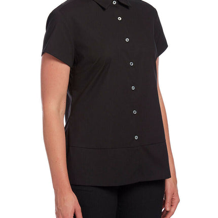NNT Womens Stretch Cotton Blend Cap Sleeve Formal Shirt Comfy Business CATU2K-KarWorkwear