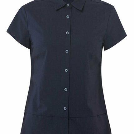 NNT Womens Stretch Cotton Blend Cap Sleeve Formal Shirt Comfy Business CATU2K-KarWorkwear