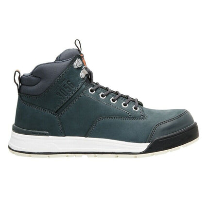 Hard Yakka Lace Zip Safety Boots 3056 Navy Steel Cap Memory Foam Y60204-KarWorkwear