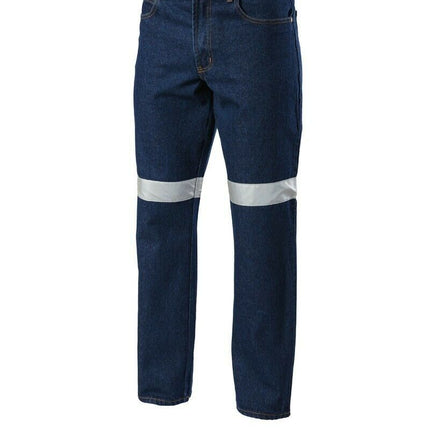 Hard Yakka Denim Jeans Taped Work Pants Heavy Duty Tough Farm Washed Y03513-KarWorkwear