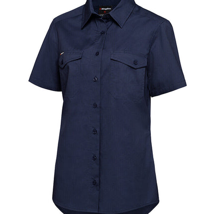 KingGee Womens Workcool 2 Shirt Short Sleeve Lightweight Breathable Work K44205-KarWorkwear