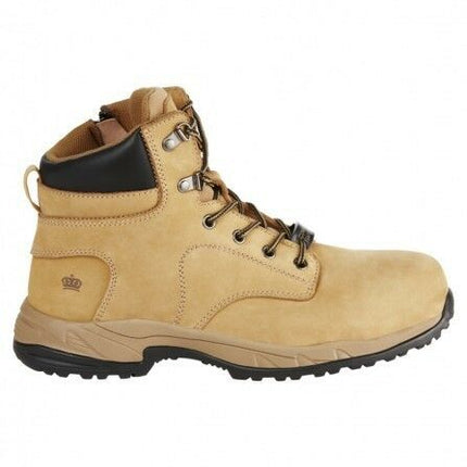 Womens KingGee Tradie Zip Up Safety Toe Nubuck Leather Gel Work Boots K27380-KarWorkwear