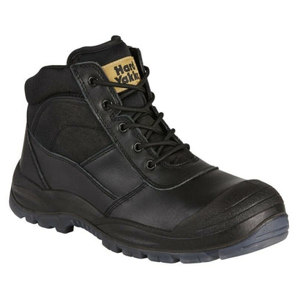 Hard Yakka Mens Utility Side Zip Safety Steel Cap Toe Work Boots Shoe Y60125-KarWorkwear