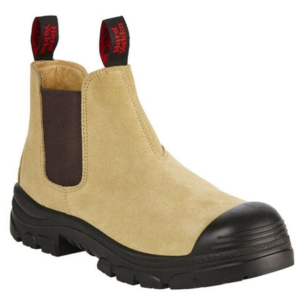 Hard Yakka Mens Grit Suede Sand Pull Up Boots Steel Cap Work Safety Y60087-KarWorkwear