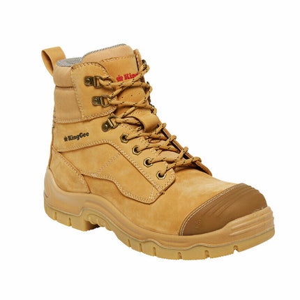 KingGee Mens Phoenix 6Z Side UP Work Safety Boots Nubuck Leather Comfy K27880-KarWorkwear