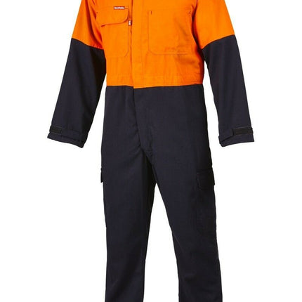 Mens Hard Yakka Protect Hi-Vis 2 Tone Tecasafe Plus Coverall Safety FR Y00302-KarWorkwear