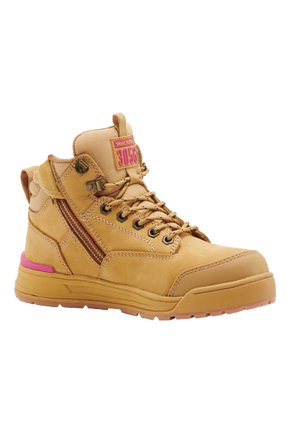 Hard Yakka Womens 3056 Boots Water Resistant Leather Work Safety Pink Y60240-KarWorkwear