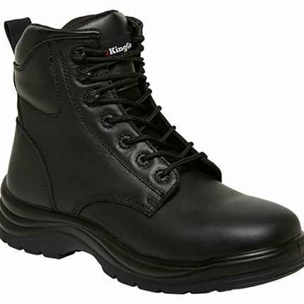 KingGee Mens Cook Boots Tough Work Safety Water Resistant Full Leather K27700-KarWorkwear