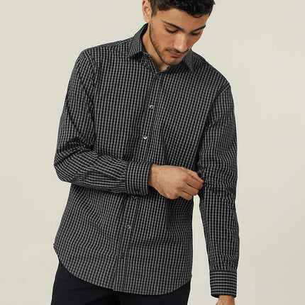 NNT Mens Business Long Sleeve Check Shirt Avignon Formal Shirts Comfort CATJDE-KarWorkwear