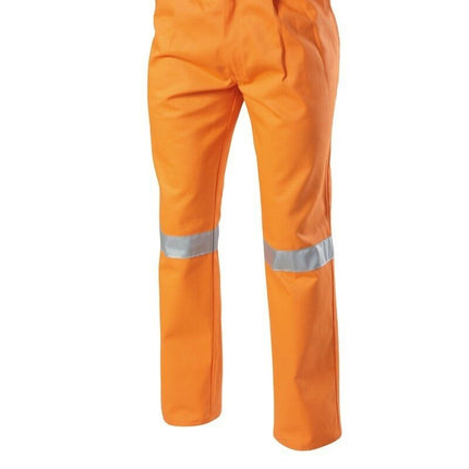 Mens Hard Yakka Cotton Drill Pants Reflective Tape Workwear Tough Y02615-KarWorkwear