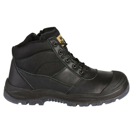 Hard Yakka Mens Utility Side Zip Safety Steel Cap Toe Work Boots Shoe Y60125-KarWorkwear