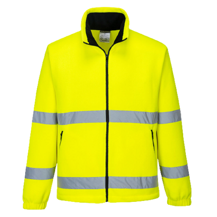 Portwest Hi-Vis Essential Polar Fleece 2 Tone Zip Reflective Work Safety F250-KarWorkwear