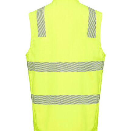 KingGee Mens Reflective Soft Shell Vest Durable Ripstop Fleece Waterproof K55025-KarWorkwear