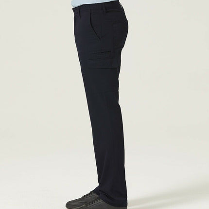 Mens NNT P/V Gaberdine Flex Waist Cargo Pants Navy Slim Leg Business Work CATCKH-KarWorkwear