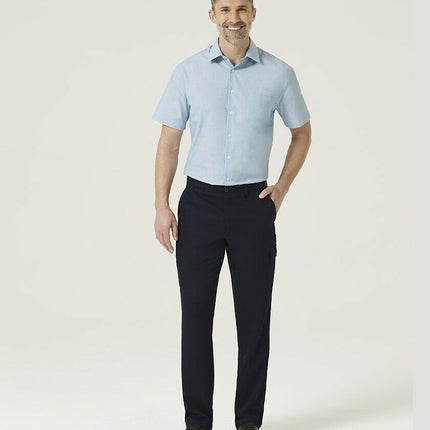 Mens NNT P/V Gaberdine Flex Waist Cargo Pants Navy Slim Leg Business Work CATCKH-KarWorkwear