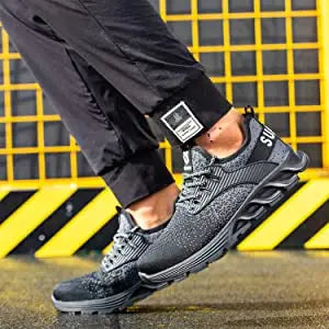 SUADEX Men Women Safety Shoes Steel Toe Boots Anti-Smashing Work Shoes Lightweight Breathable Composite Toe Men EUR Size 37-48-KarWorkwear