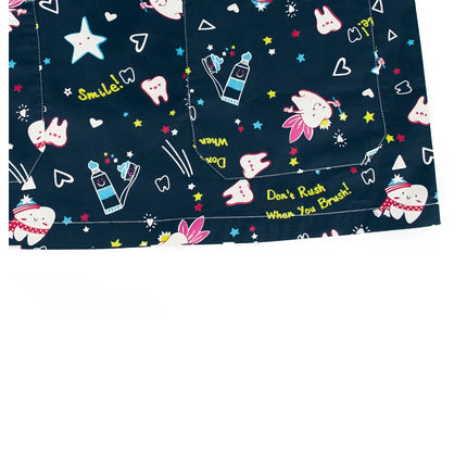 Cat print Pet hospital clinic Dentist lab medical nurse Surgical working Short sleeve Scrub tops +Jogger Pants Doctor uniforms-KarWorkwear