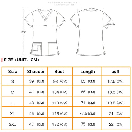 Men's Work Uniform Teeth Print Dentist Comfortable Short Sleeve Scrubs V-Neck Top Clinic Pharmacy Nursing Accessories Blouse New-KarWorkwear