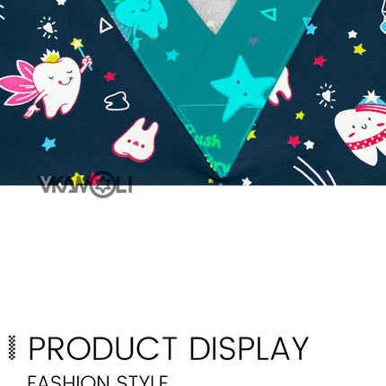 Cat print Pet hospital clinic Dentist lab medical nurse Surgical working Short sleeve Scrub tops +Jogger Pants Doctor uniforms-KarWorkwear