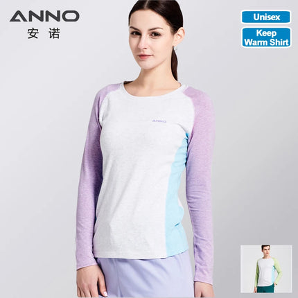 ANNO Fashion Keep Warm Shirt Winter Long Sleeve Top Cotton Nurse Work Underwear Stretch Fabrics Suit Body Under Clothes-KarWorkwear