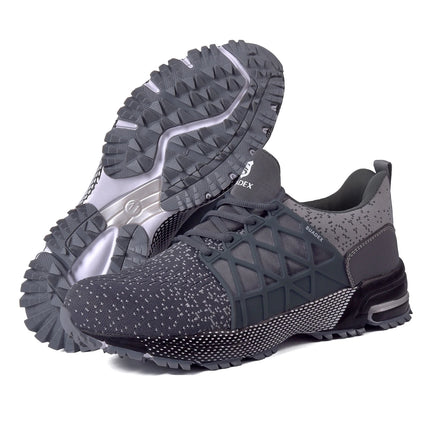 SUADEX Safety Shoes Breathable Steel Toe Boots Anti-smashing Safety Work Shoes Lightweight Men Women Work Sneaker EUR Size 37-48-KarWorkwear