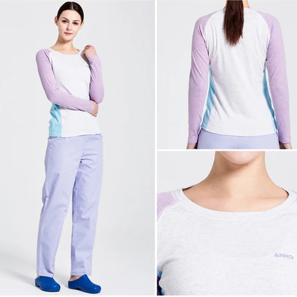 ANNO Fashion Keep Warm Shirt Winter Long Sleeve Top Cotton Nurse Work Underwear Stretch Fabrics Suit Body Under Clothes-KarWorkwear