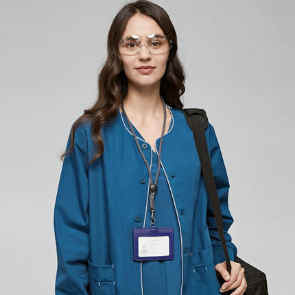 Long Sleeves Scrubs Jacket Pretty Outfit Nurse Out Coat Doctor Shirt Hospital Nursing Staff Uniforms Autumn Winter Work Wear-KarWorkwear