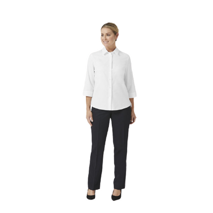 NNT Womens Formal Stretch Twill 3/4 Sleeve Shirt Regular Collar Business CATUFP-KarWorkwear