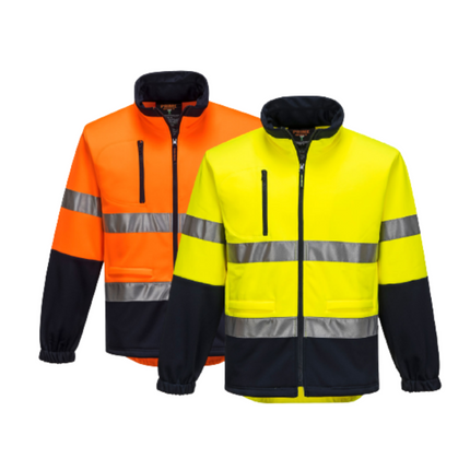 Portwest Mens Hi-VisTex Reflective Water Repellent Fleece Jumper Taped MA315-KarWorkwear
