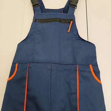Bib Overalls Mens Women Work Clothing Plus Size Protective Coveralls Strap Jumpsuit Multi Pockets Uniform Sleeveless Cargo Pants-KarWorkwear