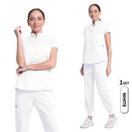 Jogger Sports Suit High Quality Solid Color Women's New Medical Operating Room Medical Uniform Scrubs Doctor Nurse Suit Unisex-KarWorkwear