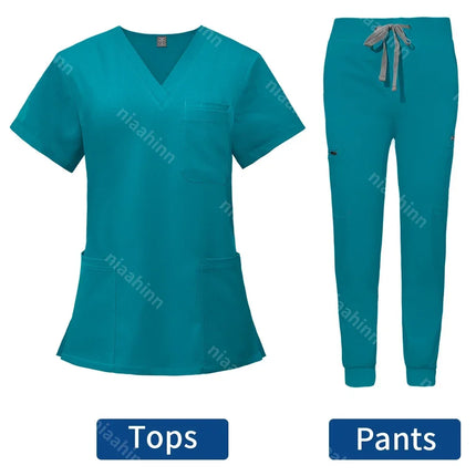 Wholesale Hospital Working Scrubs Set Operating Room Scrubs Medical Uniform Medical Supplies Workwear Dental Surgery Nurse Suits-KarWorkwear