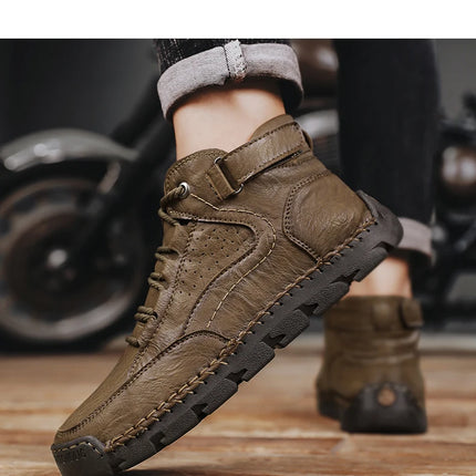 Loafers Ankle Boots Male Sneakers Sports and Leisure Casual Sneaker Leather Shoes Men's Casual Shoes Work Boots for Men Fashion-KarWorkwear
