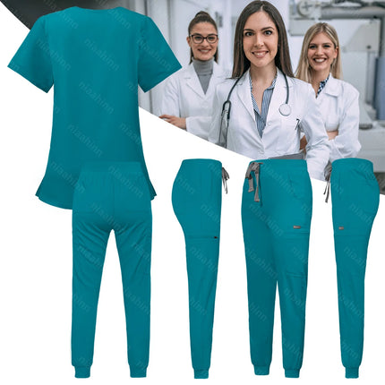 Wholesale Hospital Working Scrubs Set Operating Room Scrubs Medical Uniform Medical Supplies Workwear Dental Surgery Nurse Suits-KarWorkwear