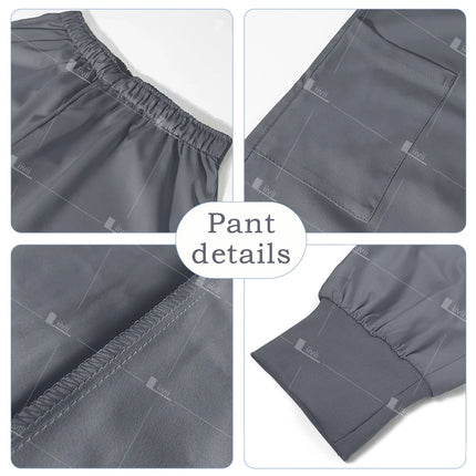 Surgical Uniforms Woman Scrub Set Medical Nurse Beauty Salon Workwear Clinical Scrubs Top Pants Spa Doctor Nursing Clinical Suit-KarWorkwear