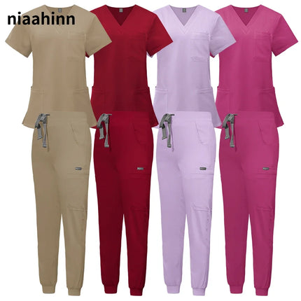 Wholesale Hospital Working Scrubs Set Operating Room Scrubs Medical Uniform Medical Supplies Workwear Dental Surgery Nurse Suits-KarWorkwear