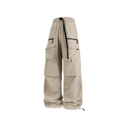 Workwear charge Men's 2025 autumn new style casual pants, loose wide-leg pants, high street American retro men's pants