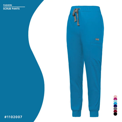 Unisex Jogger Pants Dentist Pants Solid Color Beauty Salon Nursing Men Jogging Pants Spa Uniform Pants Pet Medical Doctor Scrub-KarWorkwear