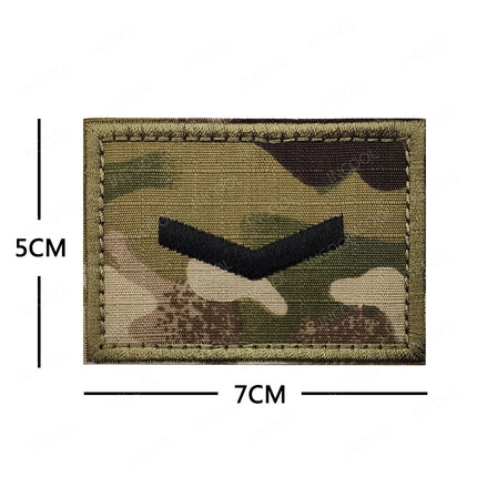 UK Flag IR Reflective Embroidered Patches Appliqued Uniform Rank Shoulder Armband MP MED For Cap