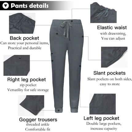 High Quality  Health Care Medical School Accessories Nursing Workwear Scrub Uniform Jogging Pant Pet Grooming Doctor Work Clothe-KarWorkwear