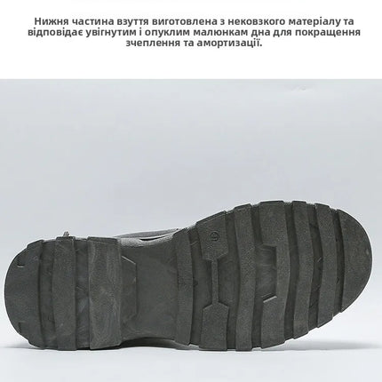 Men's Work Boots Winter New Fce Lined Anti-slip Waterproof Rainproof Warm  Boots Korean Sle round Toe Rubber Sole