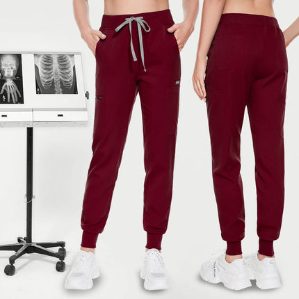 Jogger Pant Women Scrub Medical Nurse Work Bottoms Unisex Wholesale Slim Fit Fashion Stretch Trousers Clinic Doctor Nursing Pant-KarWorkwear