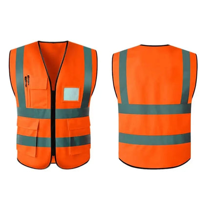High Visibility Reflective Safety Vest Work Uniform Signal Security Jacket Reflex Clothing Rider Motor Geology Man