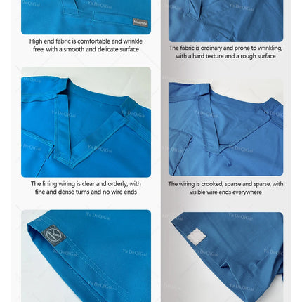 Purple Operating Room Clothes Medical Uniforms Scrubs Set Hospital Working Scrubs Set Medical Nurse Dental Surgery Suit Workwear-KarWorkwear