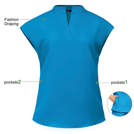 New Scrub Clothes Comfortable and Breathable Unisex Solid Color Top and Pants Set Medical Uniform Surgical Work Wear Wholesale-KarWorkwear